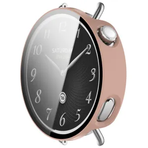 PC FULL COVER Plastový kryt so sklom pre Xiaomi Watch S4 41mm ružový