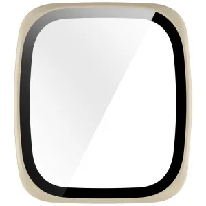 PC FULL COVER Plastový kryt so sklom pre Amazfit Active 2 (Square) IVORY