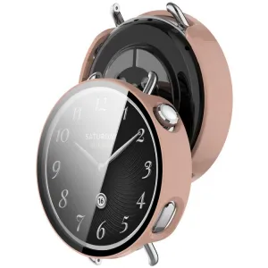 PC FULL COVER Plastový kryt so sklom pre Xiaomi Watch S4 41mm ružový