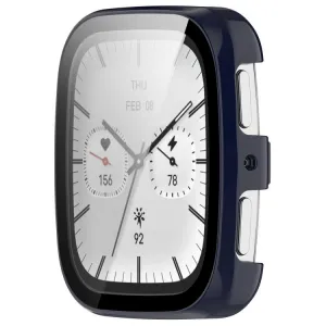 PC FULL COVER Plastový kryt so sklom pre Amazfit Active 2 (Square) modrý