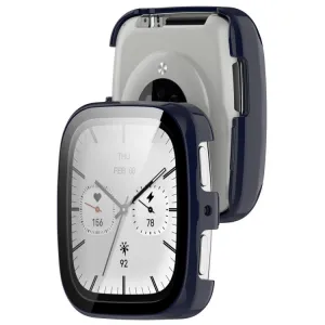 PC FULL COVER Plastový kryt so sklom pre Amazfit Active 2 (Square) modrý