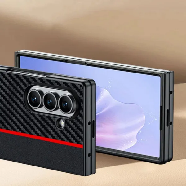CARBON Ochranný obal pre Samsung Galaxy Z Fold7 5G BLACK BLUE
