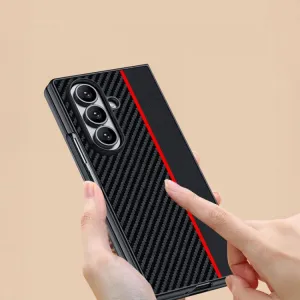 CARBON Ochranný obal pre Samsung Galaxy Z Fold7 5G BLACK BLUE