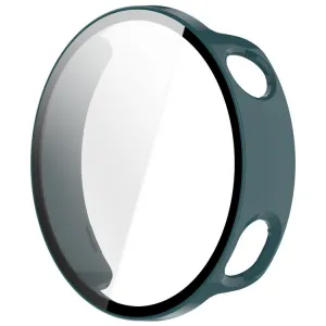 PC FULL COVER Plastový kryt so sklom pre Xiaomi Watch S4 41mm zelený