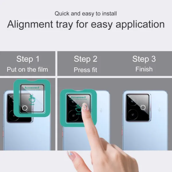 IMAK EASY INSTALL Sklo na fotoaparát Realme GT 7 5G / Realme GT 7T 5G