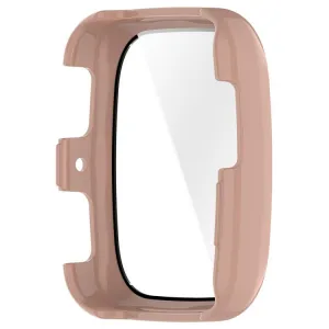 PC FULL COVER Plastový kryt so sklom pre Amazfit Active 2 (Square) ružový