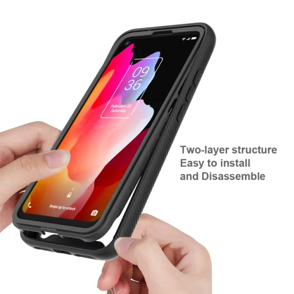 DUAL Ochranný kryt TCL 10L modrý