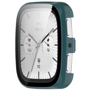PC FULL COVER Plastový kryt so sklom pre Amazfit Active 2 (Square) zelený
