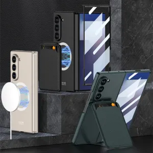 GKK 2IN1 Ochranný kryt s MagSafe a puzdrom na karty Samsung Galaxy Z Fold7 5G GREY
