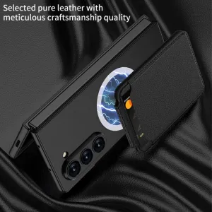 GKK 2IN1 Ochranný kryt s MagSafe a puzdrom na karty Samsung Galaxy Z Fold7 5G GREY