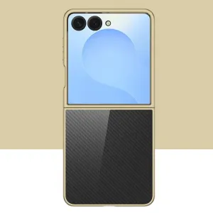 ELECTRO Plastový obal pre Samsung Galaxy Z Flip7 5G zlatý