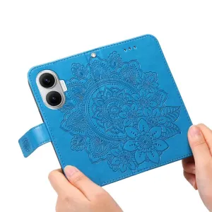 ART MANDALA Peňaženkový obal pre Xiaomi Poco F7 modrý