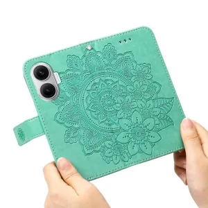 ART MANDALA Peňaženkový obal pre Xiaomi Poco F7 zelený