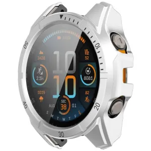 PC FULL COVER Plastový kryt so sklom pre Garmin Tactix 8 Solar 51mm SILVER