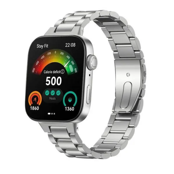 CLASSIC Kovový remienok pre Huawei Watch Fit 4 / Fit 4 Pro / Fit 5 / Fit 5 Pro strieborný