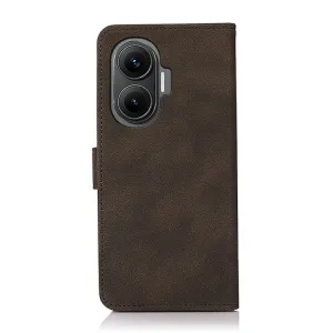KHAZNEH MATTE Zaklápacie puzdro pre Xiaomi Poco F7 hnedé