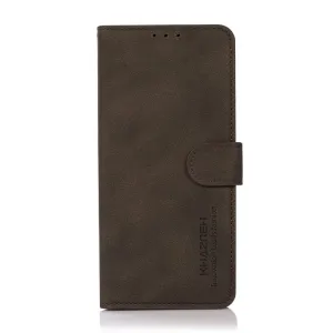 KHAZNEH MATTE Zaklápacie puzdro pre Xiaomi Poco F7 hnedé
