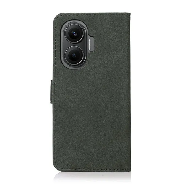 KHAZNEH MATTE Zaklápacie puzdro pre Xiaomi Poco F7 tmavozelené