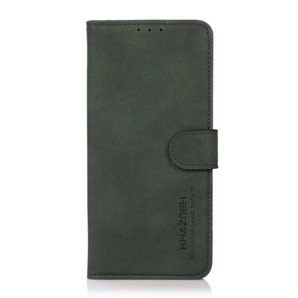 KHAZNEH MATTE Zaklápacie puzdro pre Xiaomi Poco F7 tmavozelené