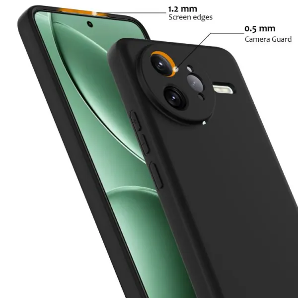 RUBBER MAGSAFE Silikónový kryt pre Xiaomi Poco F7 Ultra BLACK