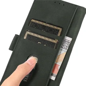 KHAZNEH MATTE Zaklápacie puzdro pre Xiaomi Poco F7 tmavozelené