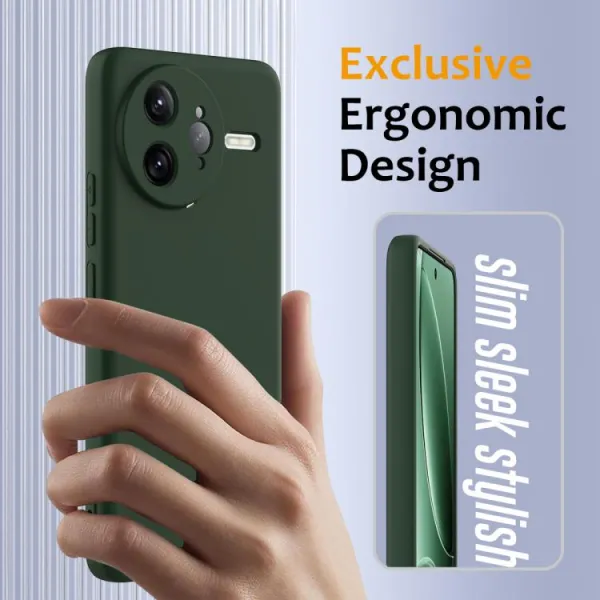 RUBBER MAGSAFE Silikónový kryt pre Xiaomi Poco F7 Ultra DARK GREEN