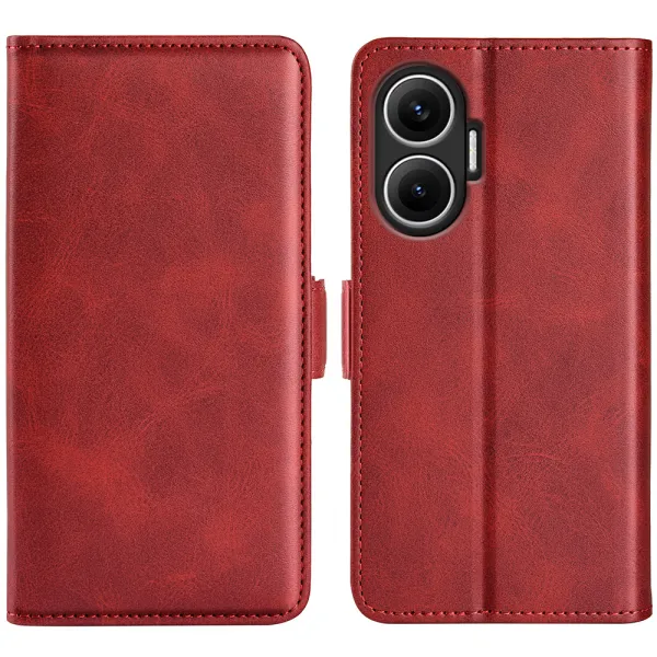 SIDE Peňaženkové puzdro pre Xiaomi Poco F7 červené