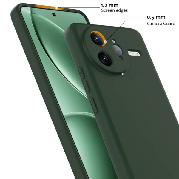 RUBBER MAGSAFE Silikónový kryt pre Xiaomi Poco F7 Ultra DARK GREEN
