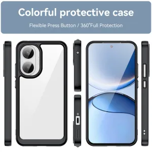 CRYSTAL Ochranný obal pre Xiaomi Poco F7 čierny