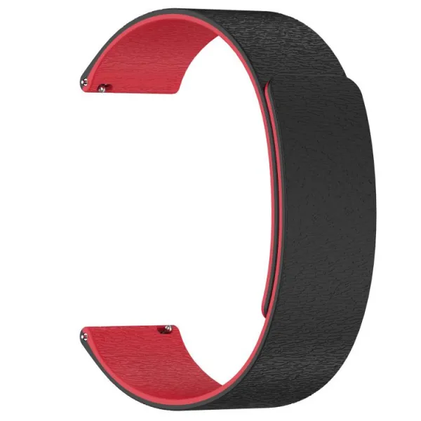 MAGNA-FLEX Náhradný remienok pre Amazfit Active 2 / Active 2 (Square) BLACK-RED