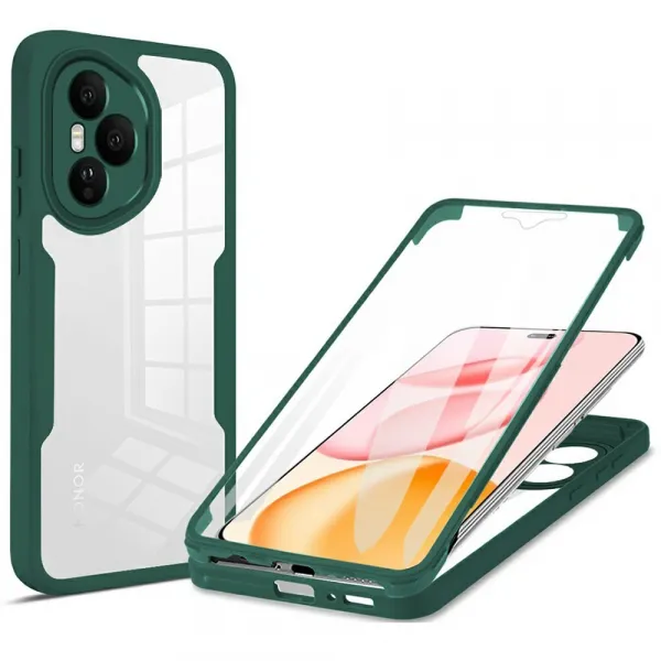 DUAL Obojstranný kryt s fóliou Honor 400 Pro 5G zelený