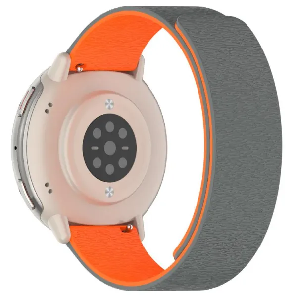 MAGNA-FLEX Náhradný remienok pre Amazfit Active 2 / Active 2 (Square) GREY-ORANGE
