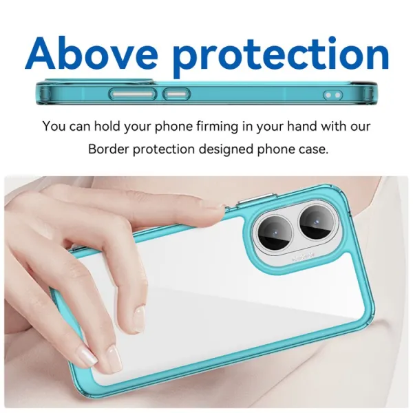 CRYSTAL Ochranný obal pre Xiaomi Poco F7 tyrkysový