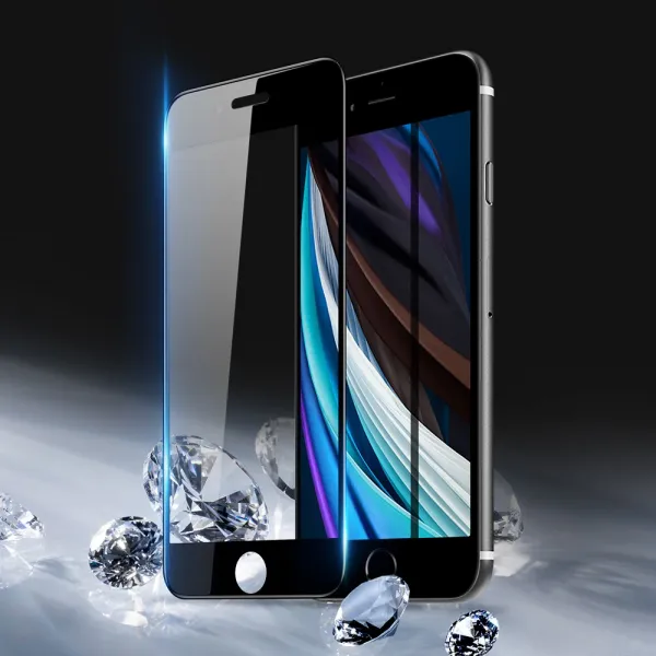 DUX 3D Tvrdené ochranné sklo pre Apple iPhone SE 2022 / SE 2020 / 8 / 7 čierne