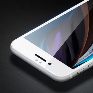 DUX 3D Tvrdené ochranné sklo pre Apple iPhone SE 2022 / SE 2020 / 8 / 7 biele