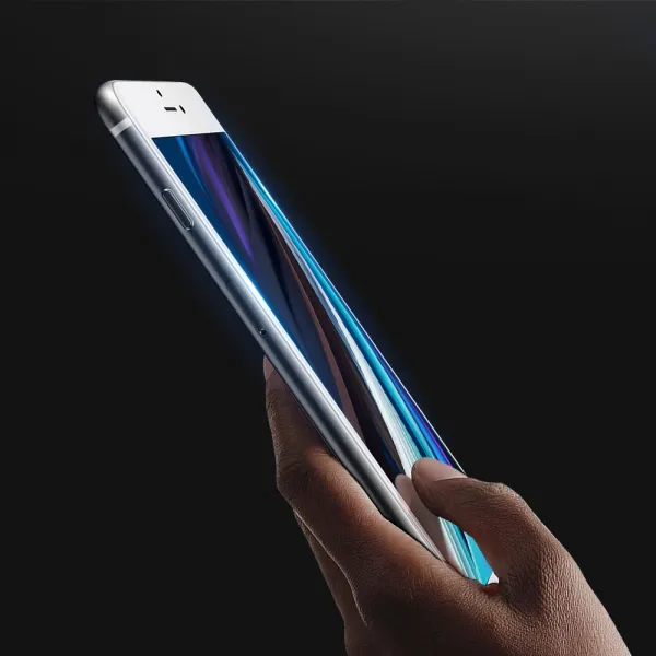 DUX 3D Tvrdené ochranné sklo pre Apple iPhone SE 2022 / SE 2020 / 8 / 7 biele