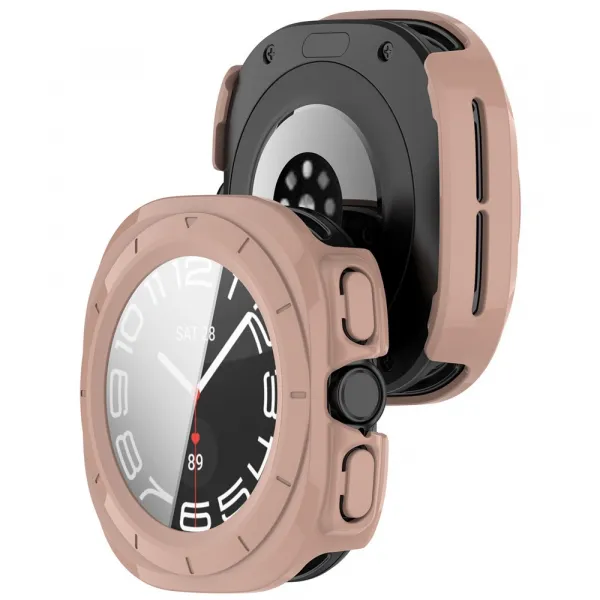 PC FULL COVER Plastový kryt so sklom pre Samsung Galaxy Watch Ultra / Watch Ultra 2025 staroružový