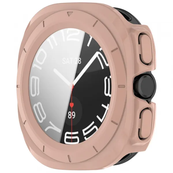 PC FULL COVER Plastový kryt so sklom pre Samsung Galaxy Watch Ultra / Watch Ultra 2025 staroružový