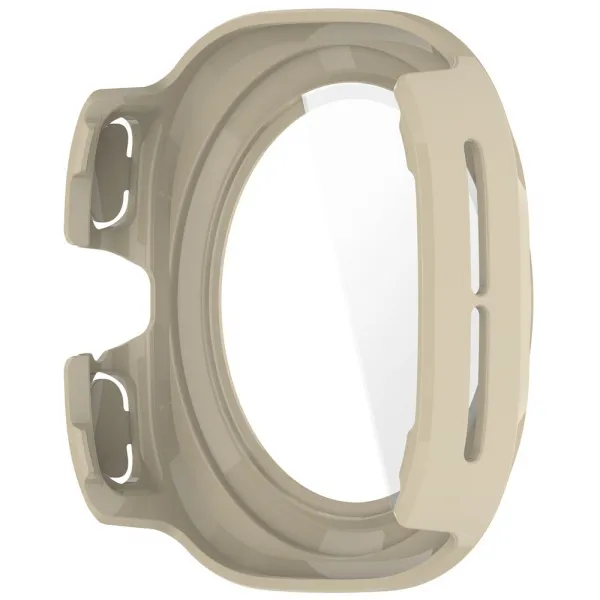 PC FULL COVER Plastový kryt so sklom pre Samsung Galaxy Watch Ultra / Watch Ultra 2025 IVORY