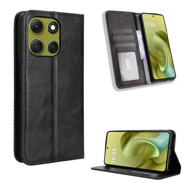 BUSINESS Peňaženkové puzdro pre Motorola Moto G86 5G čierne