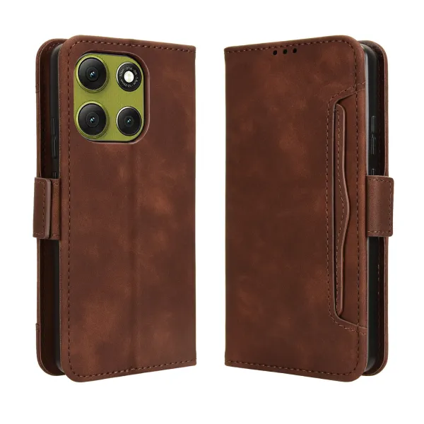 SLOT Peňaženkový obal pre Motorola Moto G86 5G hnedý
