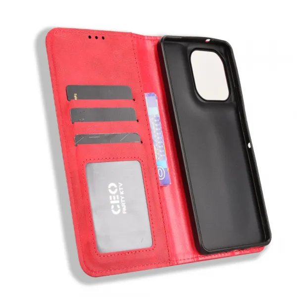 BUSINESS Peňaženkové puzdro pre Motorola Moto G86 5G červené