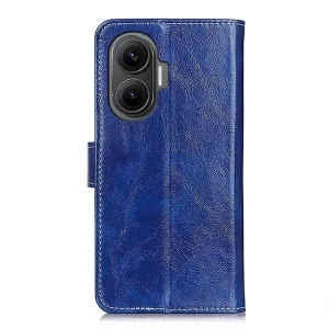 RETRO Peňaženkový obal Xiaomi Poco F7 modrý