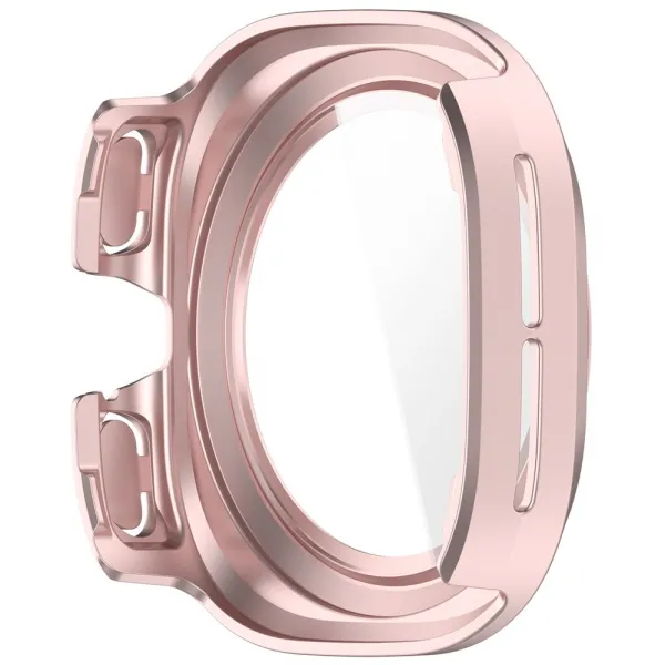 PC FULL COVER Plastový kryt so sklom pre Samsung Galaxy Watch Ultra / Watch Ultra 2025 metalický ružový