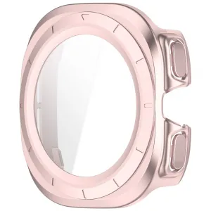 PC FULL COVER Plastový kryt so sklom pre Samsung Galaxy Watch Ultra / Watch Ultra 2025 metalický ružový