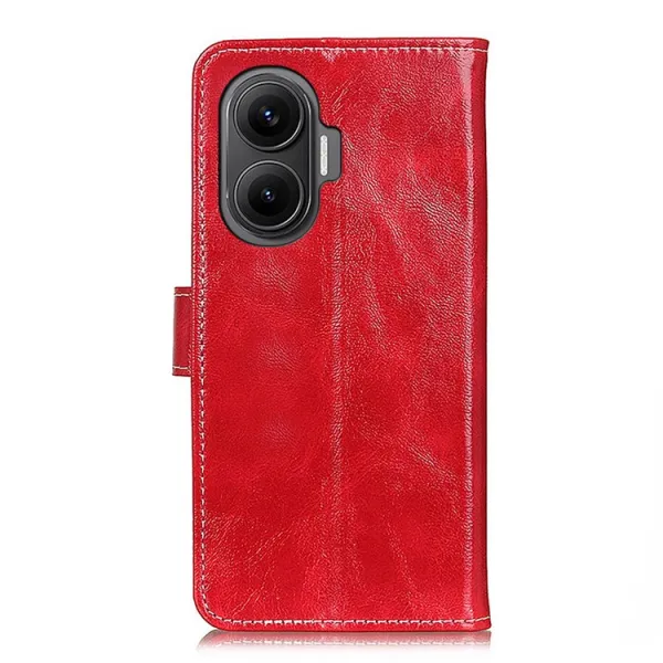 RETRO Peňaženkový obal Xiaomi Poco F7 červený