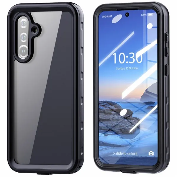 SOLID IP68 Obojstranný kryt pre Samsung Galaxy A36 čierny
