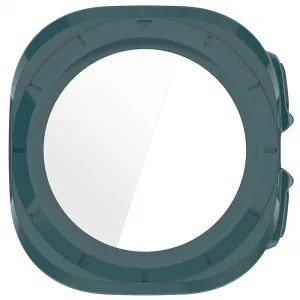 PC FULL COVER Plastový kryt so sklom pre Samsung Galaxy Watch Ultra / Watch Ultra 2025 tmavozelený