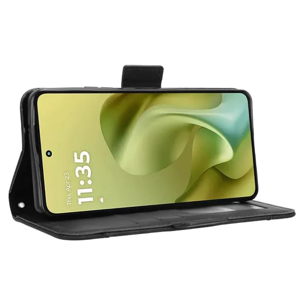 SLOT Peňaženkový obal pre Motorola Moto G86 5G čierny