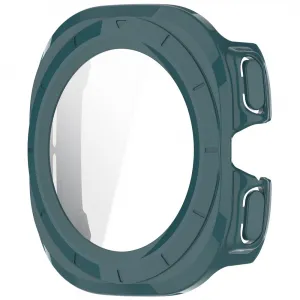 PC FULL COVER Plastový kryt so sklom pre Samsung Galaxy Watch Ultra / Watch Ultra 2025 tmavozelený